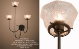 28"W Perennial 3 Lt Arts & Crafts Wall Sconce
