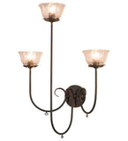 28"W Perennial 3 Lt Arts & Crafts Wall Sconce