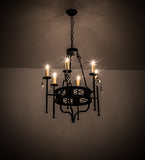 24"W Gina 6 Lt Victorian Chandelier