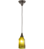 4"Sq Metro Fusion Distressed Draped Modern Mini Pendant