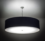 48"W Contemporary Cilindro Textrene Fabric Pendant