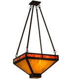 18"Sq Whitewing Inverted Pendant