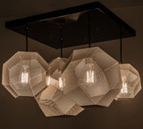 30"W Nidos 4 Lt Glam Contemporary Pendant