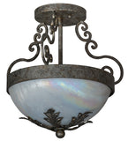 13"W Renaissance Victorian Inverted Pendant