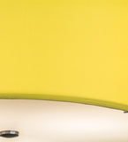 23"W Cilindro Play Yellow Linen Textrene Modern Pendant