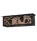 24"L Whispering Pines Oblong Flushmount