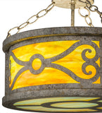 16"W Donya Victorian Semi-Flushmount