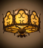 14"W Radha Victorian Flushmount