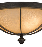 16"W Dominga Lodge Flushmount