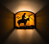 11"W Cowboy Southwest Wall Sconce