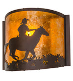 12"W Cowboy Southwest Wall Sconce