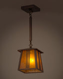 7"Sq Prairie Loft Mission Pendant