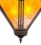 13"Sq Prairie Loft Mission Flushmount