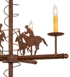 26"W Cowboy 4 Lt Chandelier