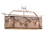 44"L Lone Pine Oblong Inverted Pendant