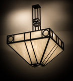 36"Sq Mission Chic Pendant