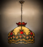 20"W Isabella Victorian Floral Pendant