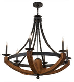 42"W Rustic Doyle Chandelier