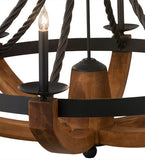 42"W Rustic Doyle Chandelier