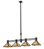 64"L "T" Mission 4 Lt Kitchen Island Lighting