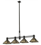 64"L "T" Mission 4 Lt Kitchen Island Lighting