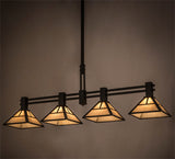 64"L "T" Mission 4 Lt Kitchen Island Lighting