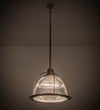 26"W Prismatic Industrial Ceiling Pendant