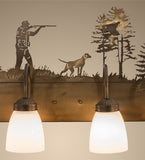 29"W Quail Hunter W/Dog 4 Lt Vanity Light