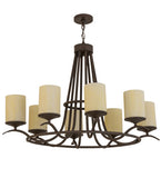 48"W Octavia 8 Lt Oblong Contemporary Chandelier