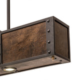 72"L Giradeau Wood Beam Oblong Pendant