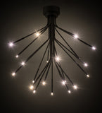 28"W Galassisa Contemporary Flushmount