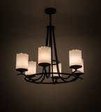 36"W Octavia 6 Lt Modern Chandelier