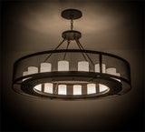 56"W Loxley Golpe 16 Lt Industrial Chandelier