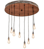 36"W Alva Grange 8 Lt Cascading Pendant