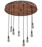 36"W Alva Grange 8 Lt Cascading Pendant