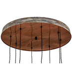 36"W Alva Grange 8 Lt Cascading Pendant