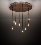 36"W Alva Grange 8 Lt Cascading Pendant