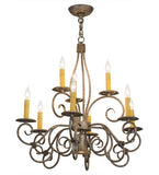 26"W Grace 10 Lt  Victorian Chandelier