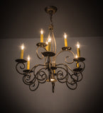 26"W Grace 10 Lt  Victorian Chandelier