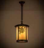 12"W Fulton Winter Pine Outdoor Pendant