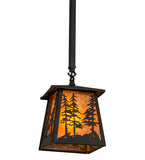 7"Sq Tall Pines Outdoor Pendant