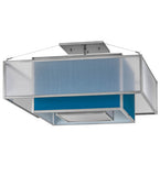 36"Sq Quadrato Umador Contemporary Semi-Flushmount