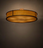 36"W Contemporary Cilindro Luciano Flushmount