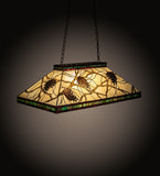 39"L Pinecone Mission Tiffany Lodge Island/Billiard Pendant