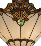 20"W Shell with Jewels Tiffany Inverted Pendant
