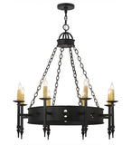 38"W Sabrina 8 Lt Gothic Chandelier