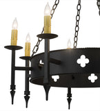 38"W Sabrina 8 Lt Gothic Chandelier