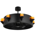 40"W Kingston 8 Lt Chandel-Air Ceiling Fan
