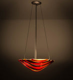 18"W Metro Fusion Marina Contemporary Inverted Pendant