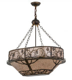 30"L Whispering Pines Mission Oblong Inverted Pendant